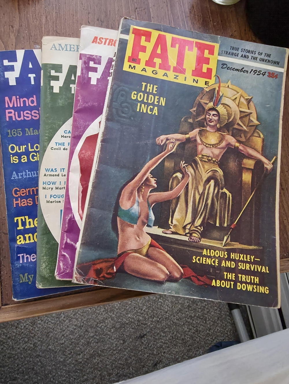 Fate True Stories Of The Strange And Unknown/3 Random 1970s Magazines And A 1954